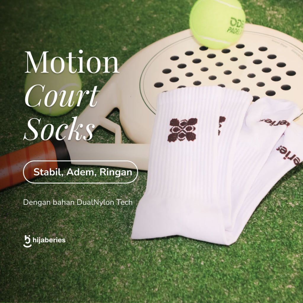 Hijaberies Motion Series - Court Socks (Kaos Kaki Padel)