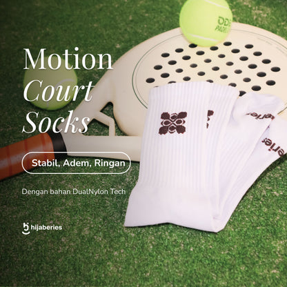 Hijaberies Motion Series - Court Socks (Kaos Kaki Padel)