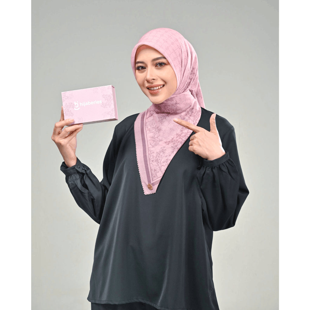 Hijaberies - Digital Box Magnet | Hijab Motif Segiempat with Exclusive Box Magnet (Kirim Random)