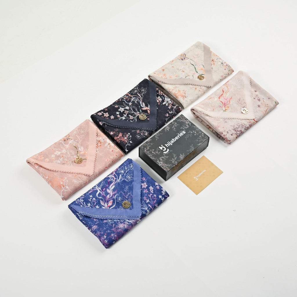 Hijaberies - Digital Box Magnet | Hijab Motif Segiempat with Exclusive Box Magnet (Kirim Random)