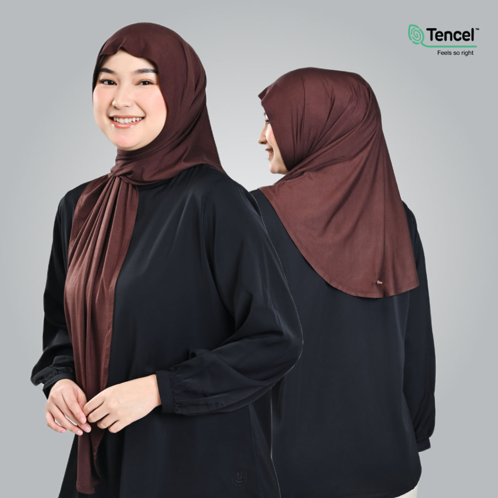 Hijaberies - Pashmina Oval Tencel (Pashmina Oval Bahan Micro Modal Tencel)