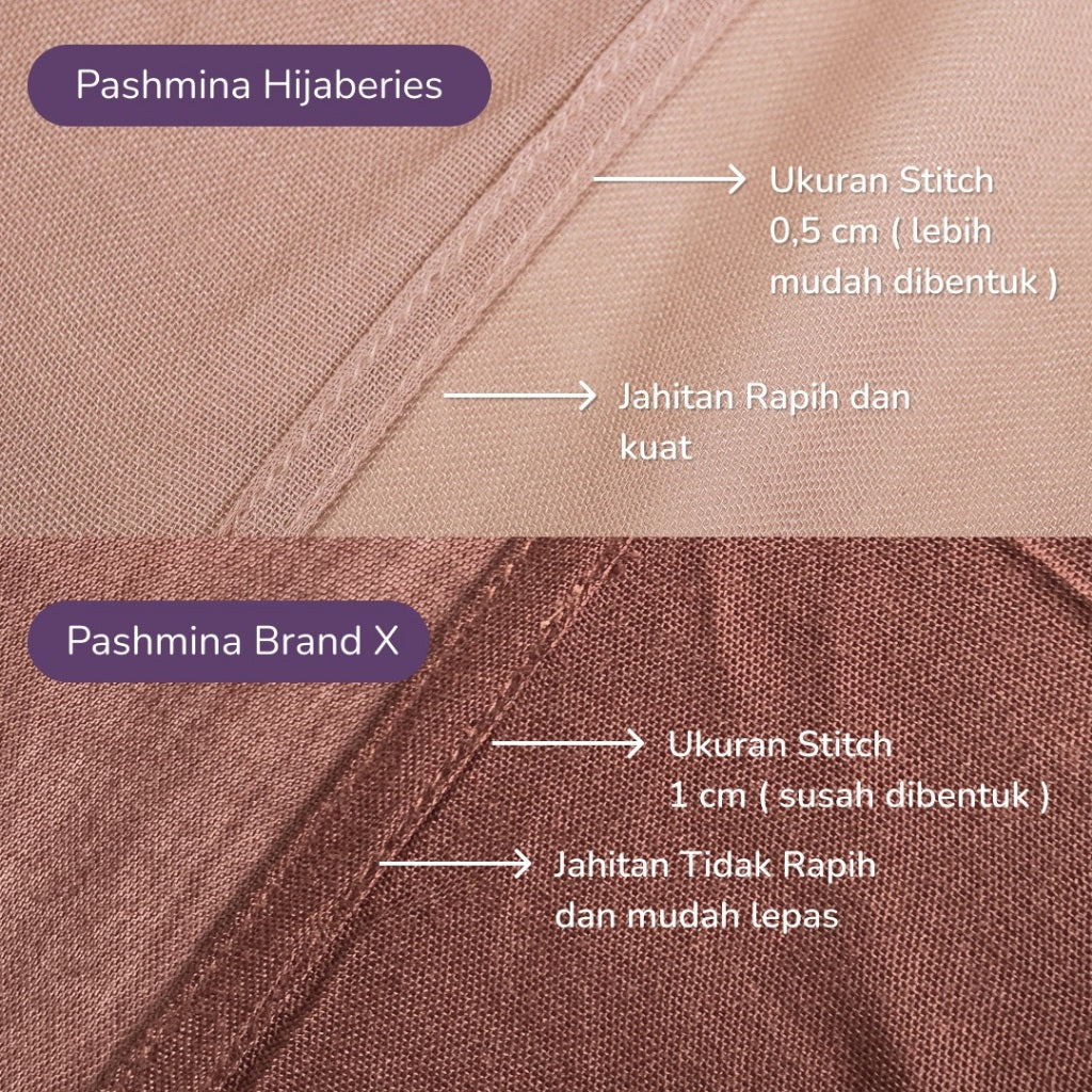 Hijaberies - Viscose Modal Double Stitch Pashmina
