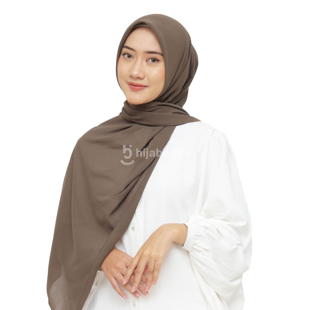 Hijaberies - Kelora Pashmina Square | Pashmina Segi Empat Pola | Muka Tegak | Bahan Babydoll