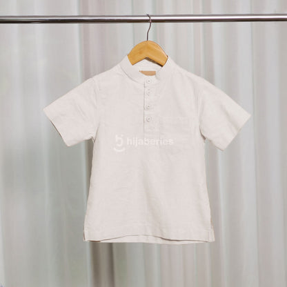 Hijaberies Raya - Koko Kids Basic Button | Baju Koko Anak Laki Laki dengan Aksen Kancing Minimalis