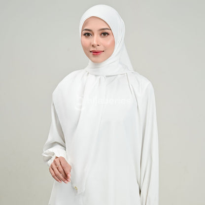Hijaberies - Paris Sienna Seamles (Hijab Segiempat bahan Paris Japan dengan Finishing Seamless)