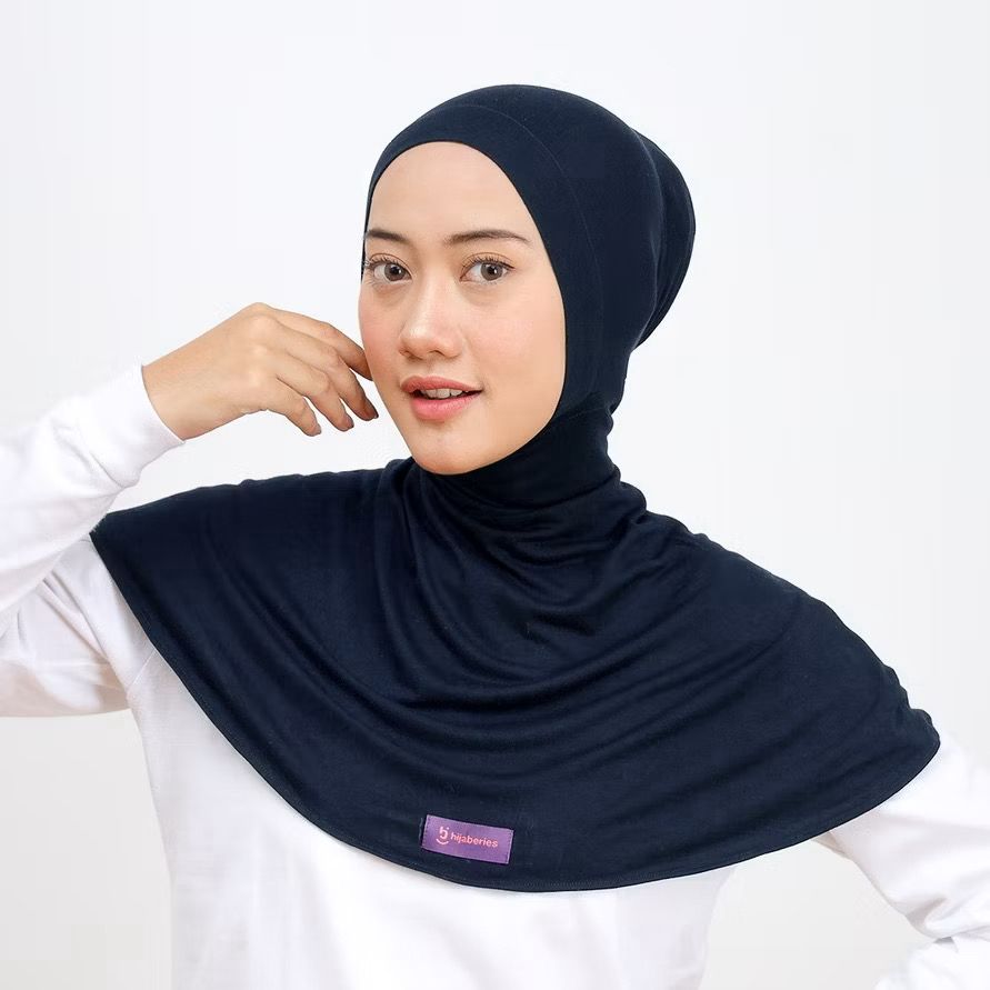 Hijaberies - Inner Hijab Ninja Button (Ciput Model Ninja Bahan Cotton Rayon)