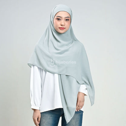 Hijaberies - Khiban Instan (Hijab Bandana Instan 2 Layer Bahan Ceruty Babydoll | Hijab Syar'i)