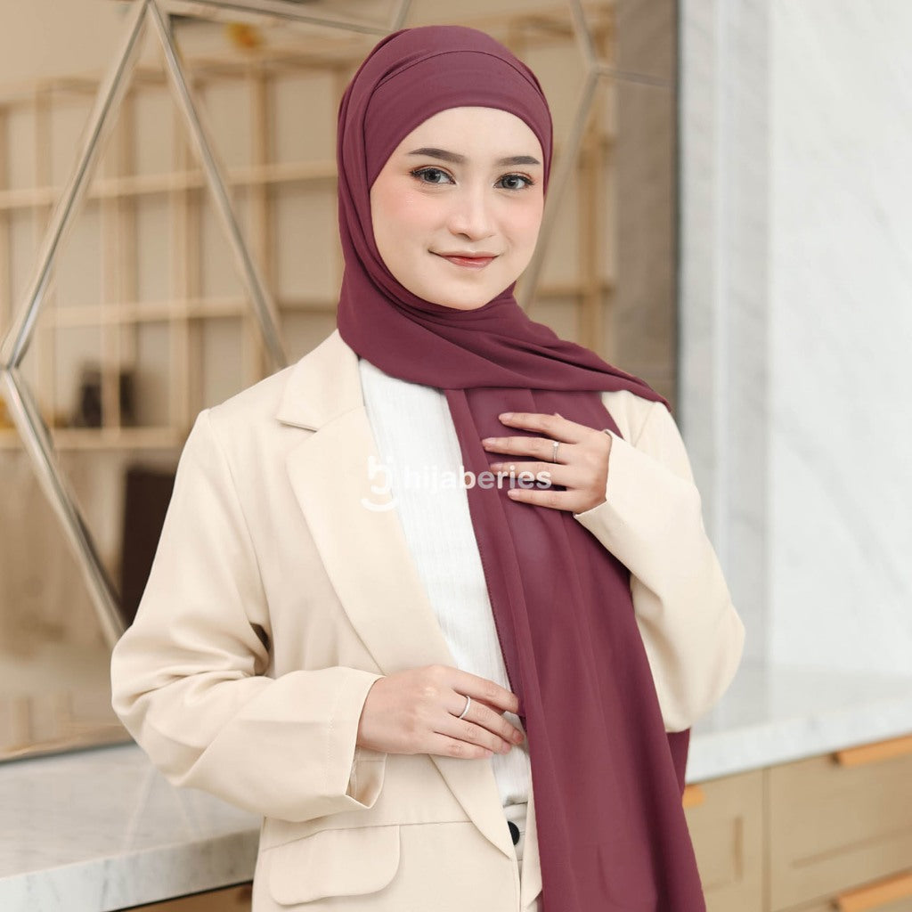 Hijaberies - Jiran Pashmina Instan Tali Malay Looks