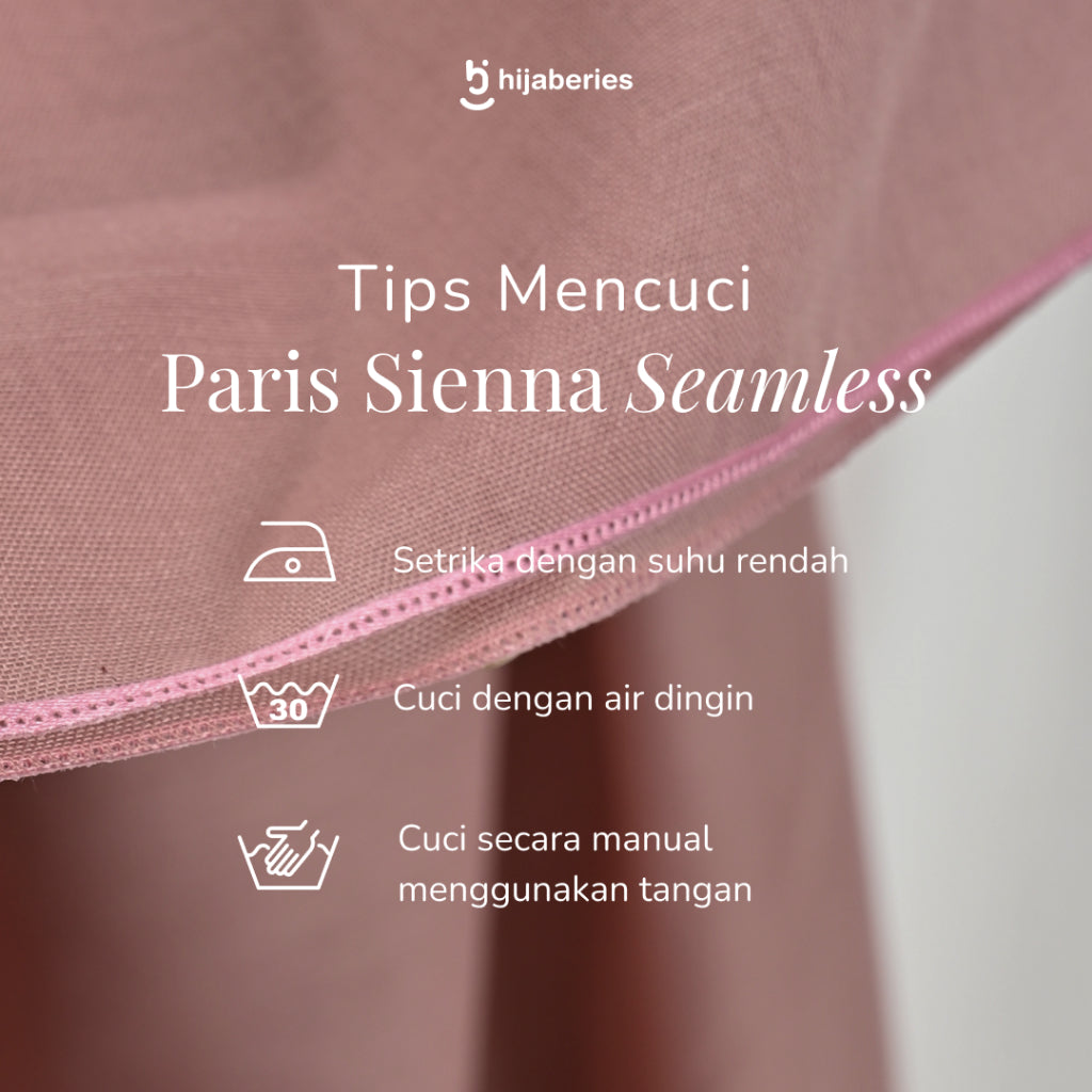 Hijaberies - Paris Sienna Seamles (Hijab Segiempat bahan Paris Japan dengan Finishing Seamless)