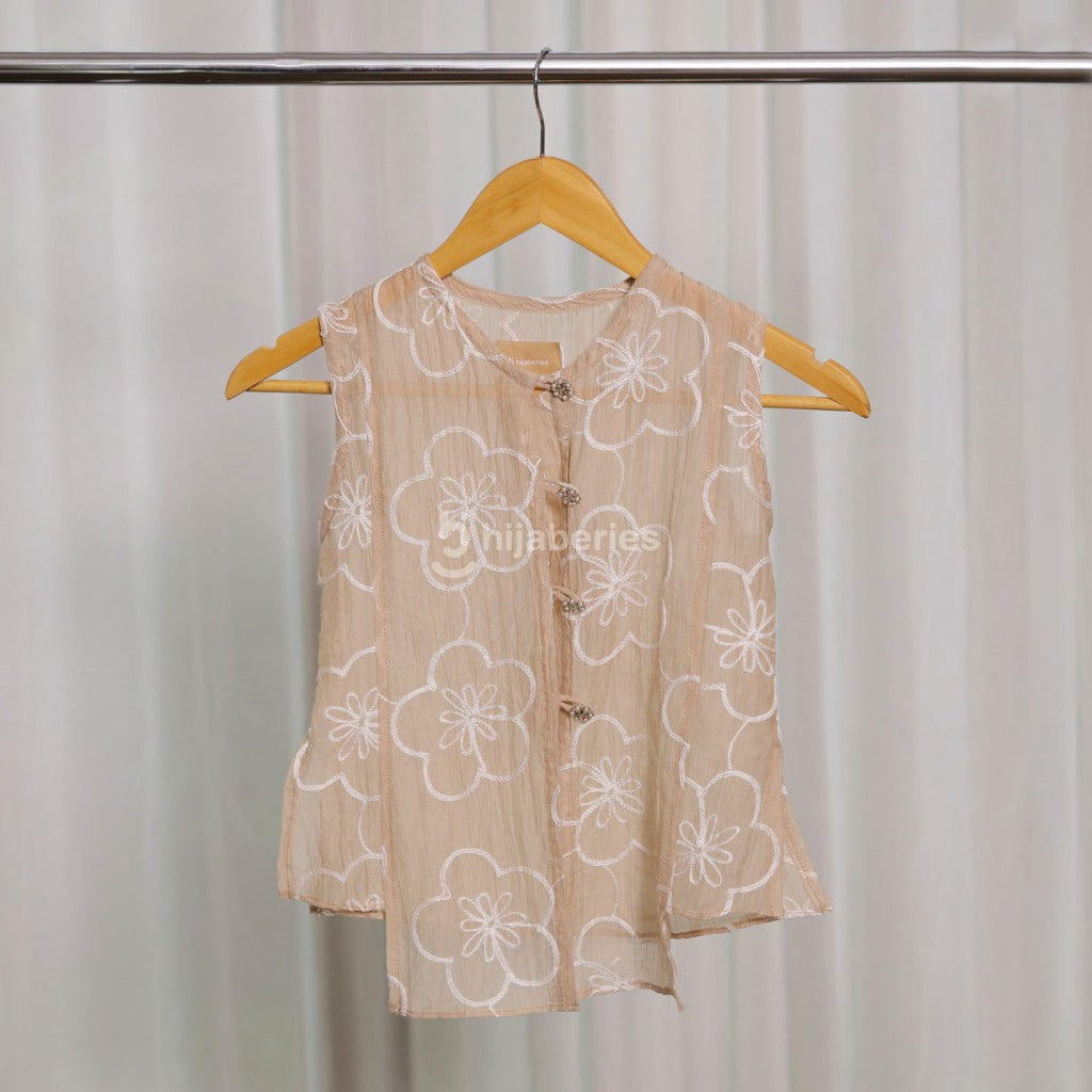 Hijaberies - Papersilk Embroidery Vest (Vest Anggun dengan Detail Bordir Mewah | Cocok Untuk Acara Formal/Kondangan/Raya)