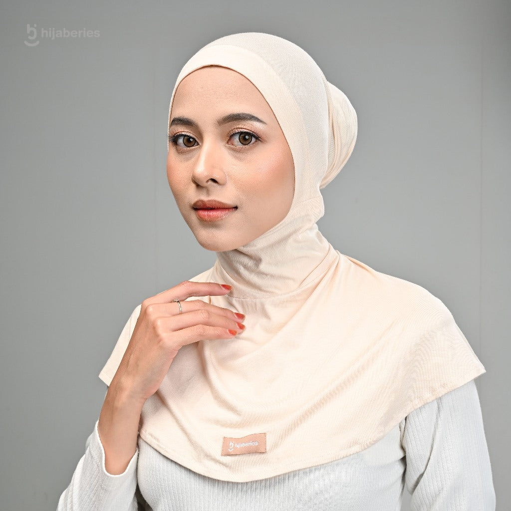 Hijaberies - Inner Hijab Ninja Button (Ciput Model Ninja Bahan Cotton Rayon)