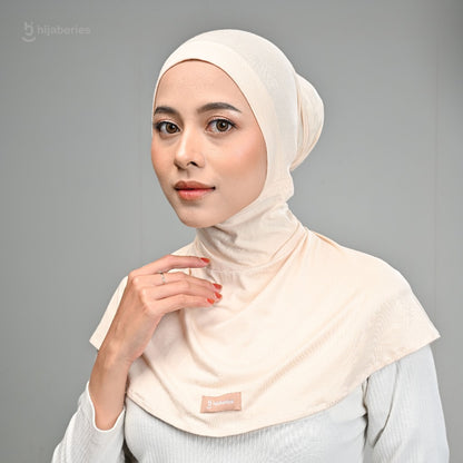 Hijaberies - Inner Hijab Ninja Button (Ciput Model Ninja Bahan Cotton Rayon)