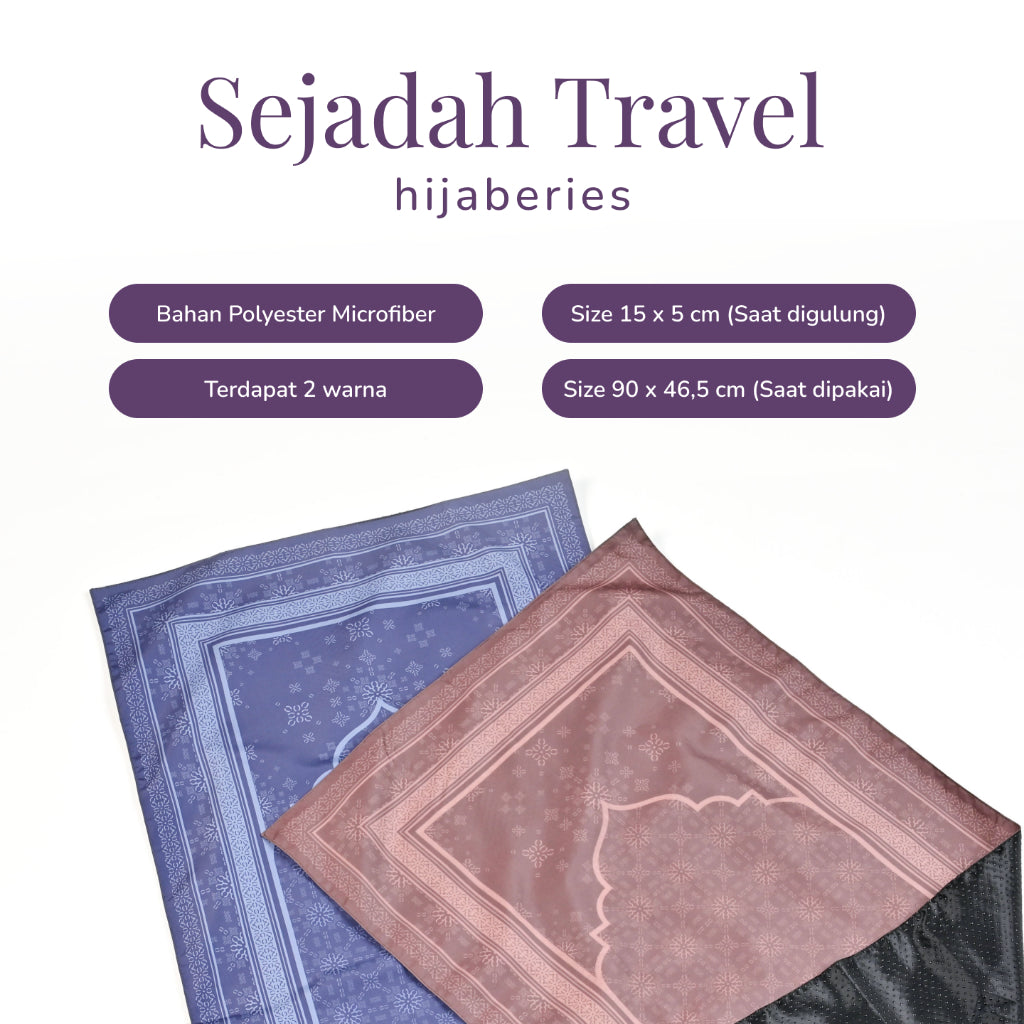 Hijaberies - Sejadah Travel (On The Go Prayer Mat | Sejadah Travel Kekinian)