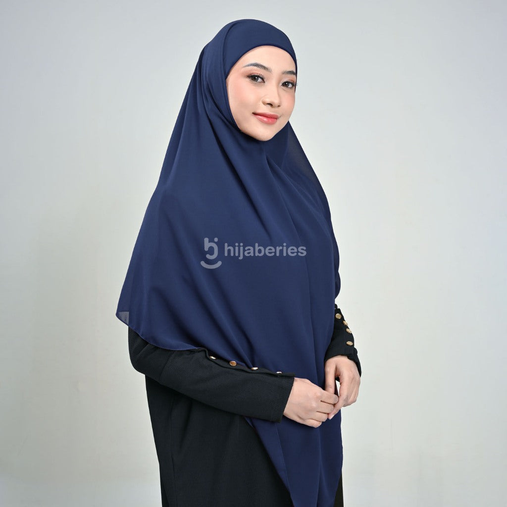 Hijaberies - Khiban Instan (Hijab Bandana Instan 2 Layer Bahan Ceruty Babydoll | Hijab Syar'i)