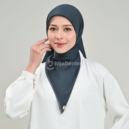 Hijaberies - Paris Sienna Seamles (Hijab Segiempat bahan Paris Japan dengan Finishing Seamless)