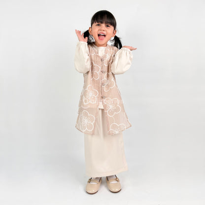 Hijaberies - Papersilk Embroidery Vest Kids (Vest Bordir Manis untuk Anak Perempuan | Cocok Untuk Acara Formal/Kondangan/Raya)
