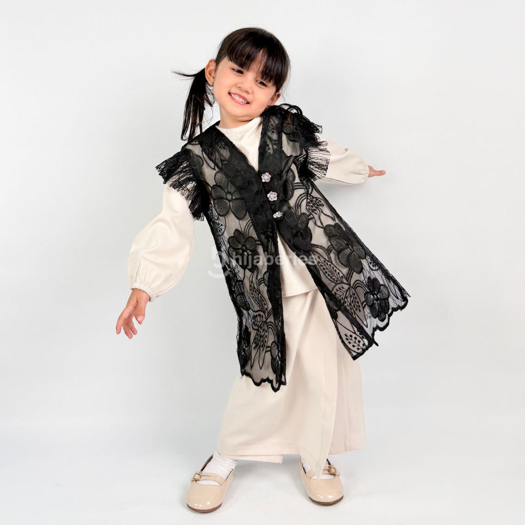 Hijaberies - Chantily Vest Kids (Vest Cantik dengan Look Anggun untuk Anak Perempuan | Cocok Untuk Acara Formal/Kondangan/Raya)
