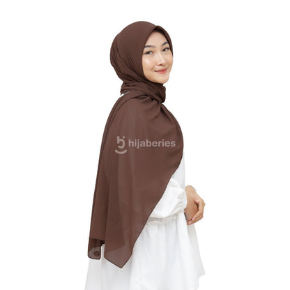 Hijaberies - Kelora Pashmina Square | Pashmina Segi Empat Pola | Muka Tegak | Bahan Babydoll