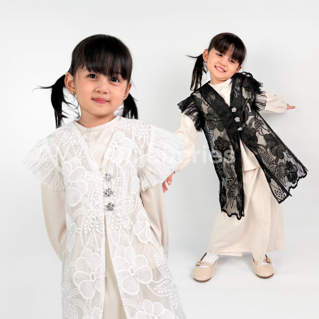 Hijaberies - Chantily Vest Kids (Vest Cantik dengan Look Anggun untuk Anak Perempuan | Cocok Untuk Acara Formal/Kondangan/Raya)