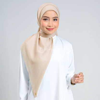 Hijaberies - Emily Paris Plain LC (Hijab Segiempat Paris Voile)