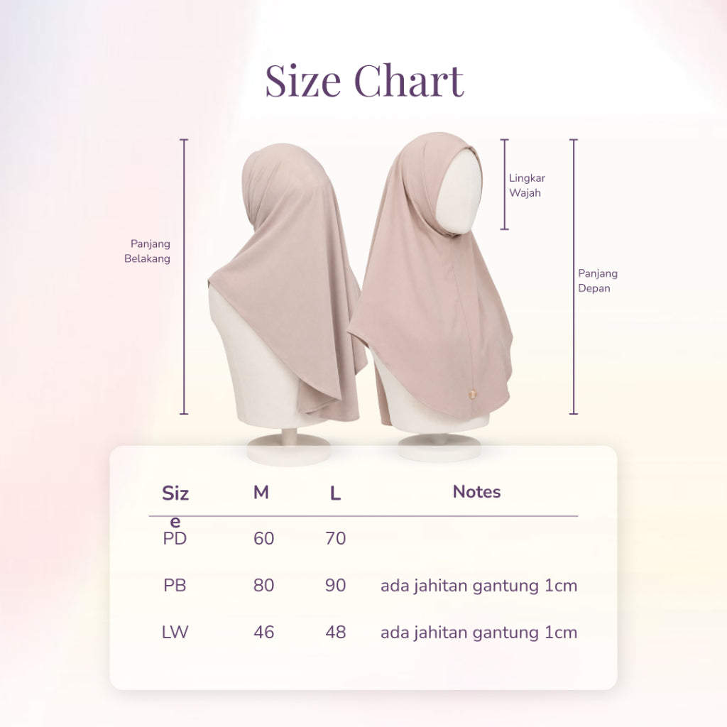 Hijaberies - Lovely Bergo Instan (Bahan Lycra Jersey Non Pad | Include Logo Pin Brooch)