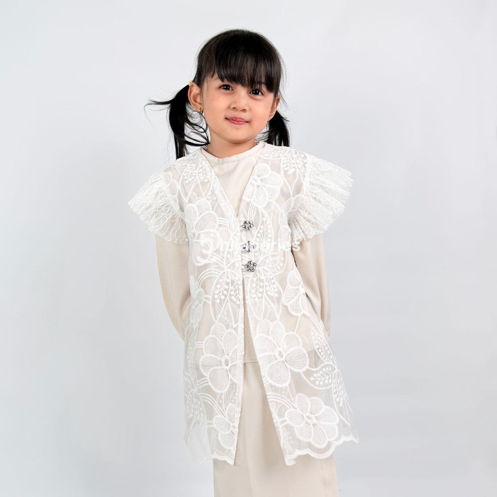 Hijaberies - Chantily Vest Kids (Vest Cantik dengan Look Anggun untuk Anak Perempuan | Cocok Untuk Acara Formal/Kondangan/Raya)