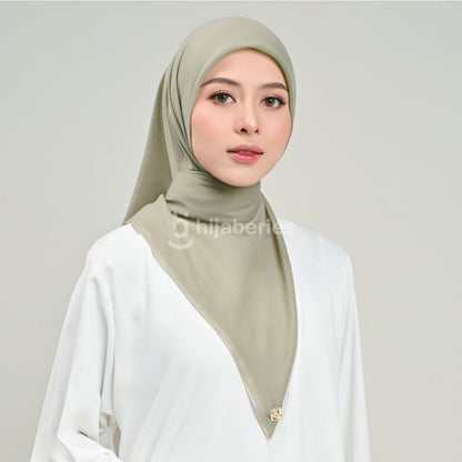 Hijaberies - Paris Sienna Seamles (Hijab Segiempat bahan Paris Japan dengan Finishing Seamless)