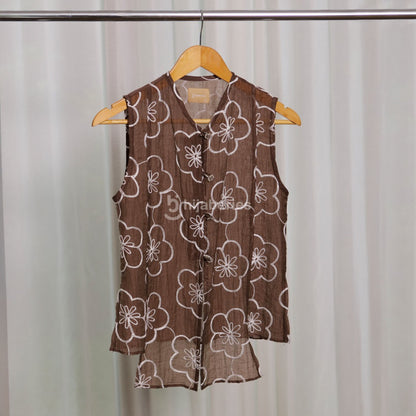 Hijaberies - Papersilk Embroidery Vest (Vest Anggun dengan Detail Bordir Mewah | Cocok Untuk Acara Formal/Kondangan/Raya)