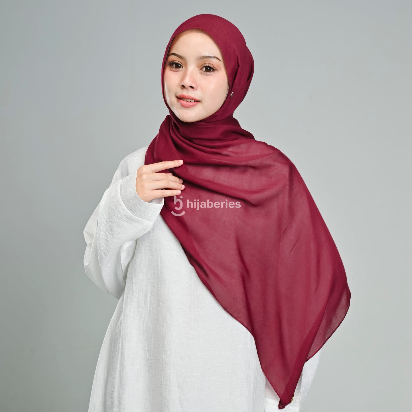 Pashmina Viscose Hijaberies - Maroon