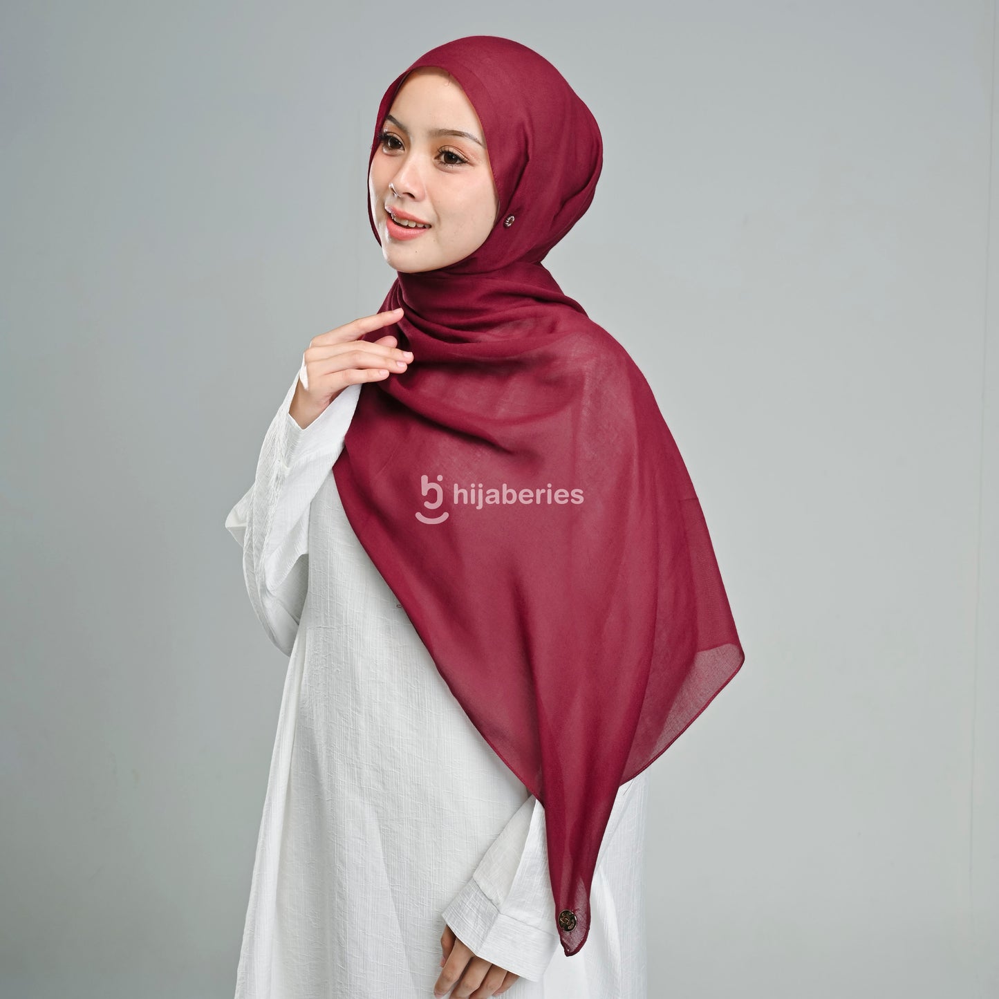 Pashmina Viscose Hijaberies - Maroon