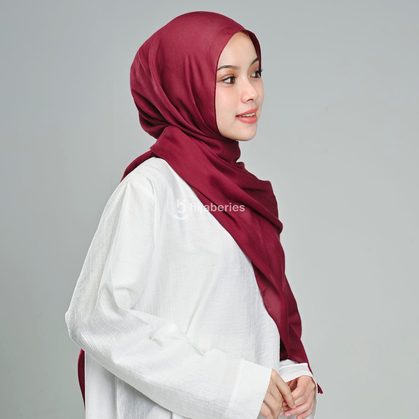 Pashmina Viscose Hijaberies - Maroon