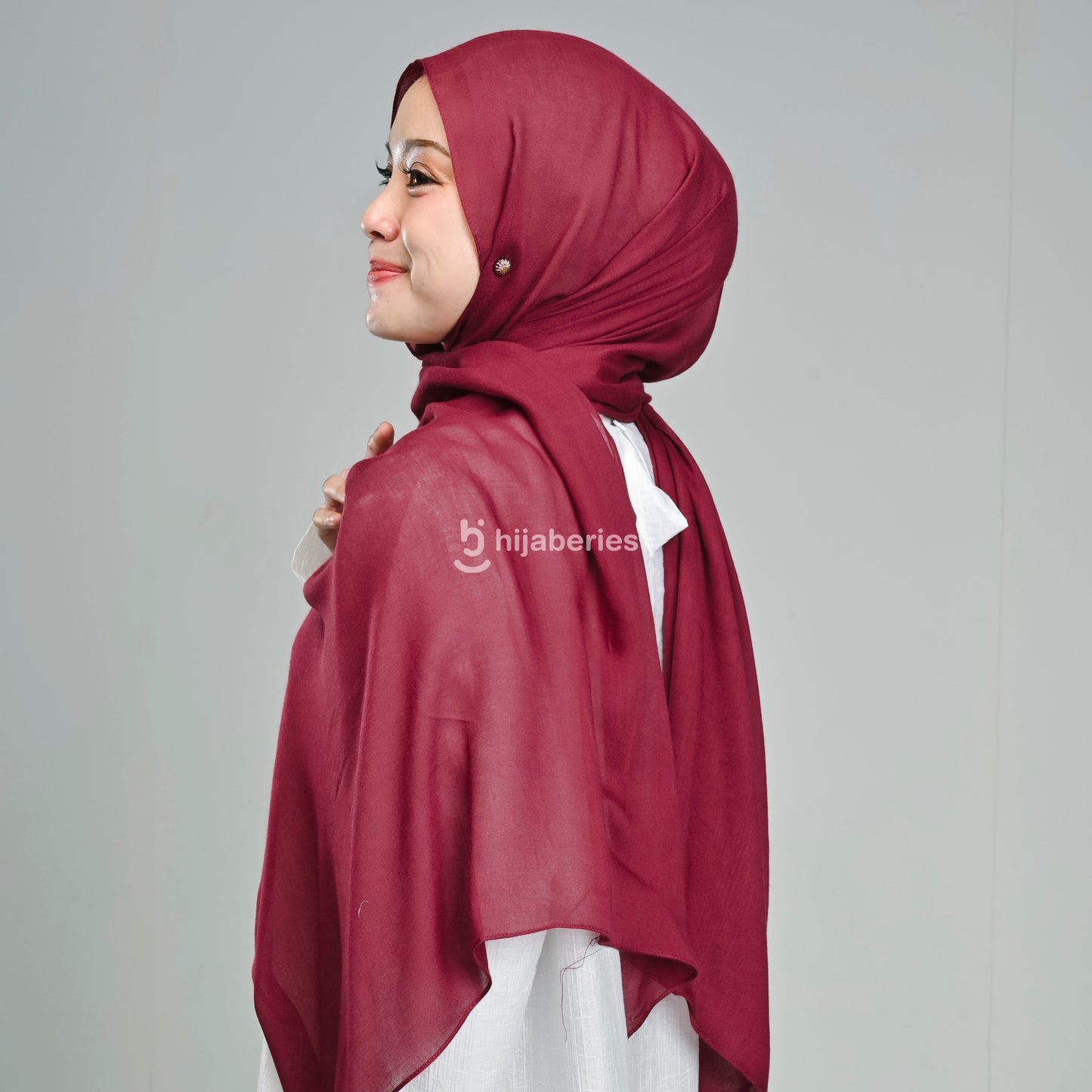 Pashmina Viscose Hijaberies - Maroon