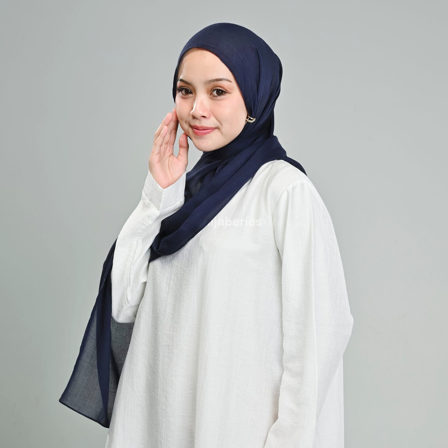 Pashmina Viscose Hijaberies - Navy