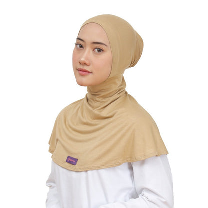 Hijaberies - Inner Hijab Ninja Button (Ciput Model Ninja Bahan Cotton Rayon)