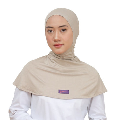 Hijaberies - Inner Hijab Ninja Button (Ciput Model Ninja Bahan Cotton Rayon)