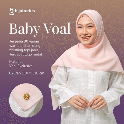 Hijaberies - Baby Voal Square (Hijab Segiempat Voal Exclusive Ukuran 110x110 cm)