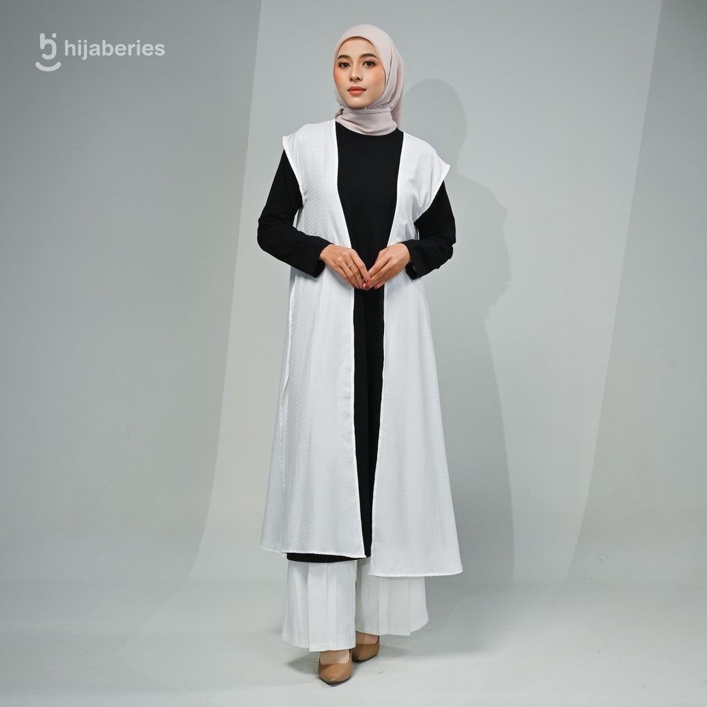 Hijaberies - Outer Long Jacquard (Cardigan Wanita Bahan Viscose Jacquard)