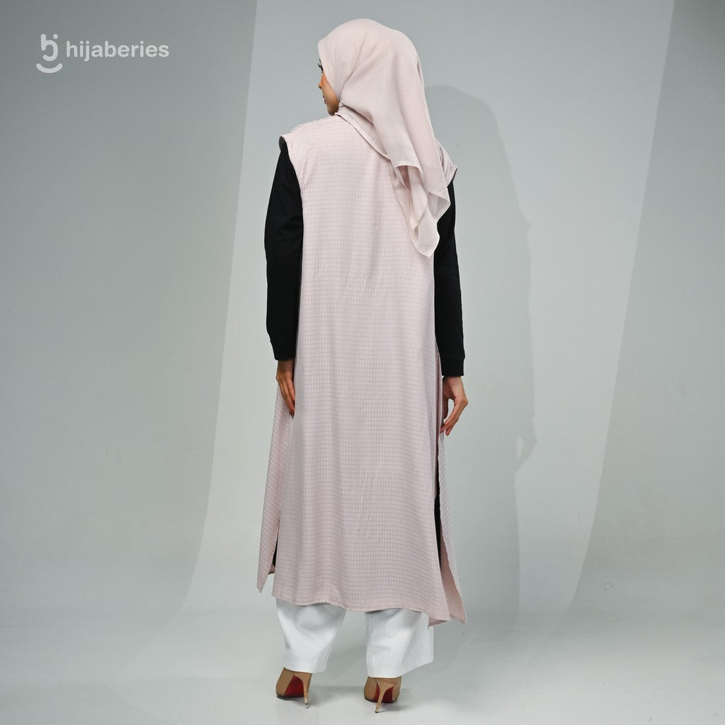 Hijaberies - Outer Long Jacquard (Cardigan Wanita Bahan Viscose Jacquard)