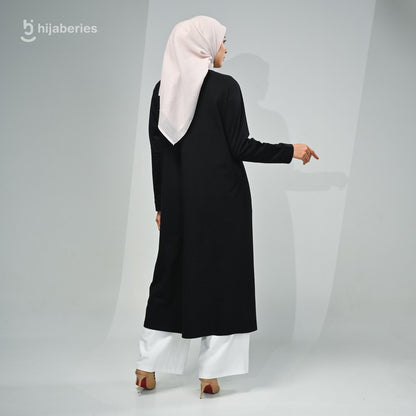 Hijaberies - Tunik Long Cotton (Atasan Wanita Bahan Cotton Combed 24's)