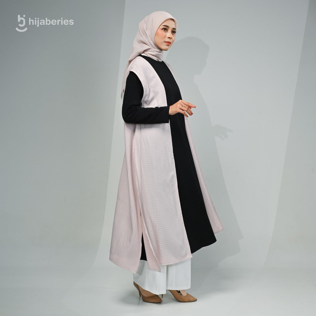Hijaberies - Outer Long Jacquard (Cardigan Wanita Bahan Viscose Jacquard)