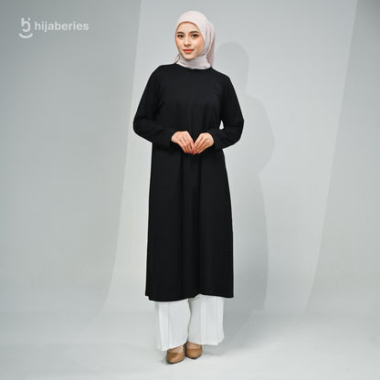 Hijaberies - Tunik Long Cotton (Atasan Wanita Bahan Cotton Combed 24's)