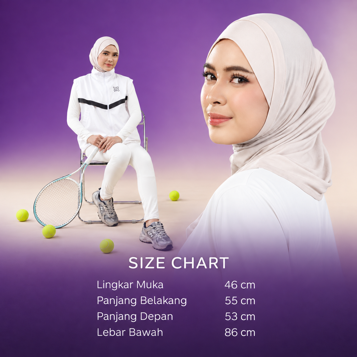 Hijaberies Motion Series - Instant Bandana Active (Bergo Instant Extra Cool)