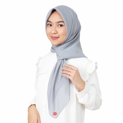 Emily Square All Fit Hijaberies - Grey