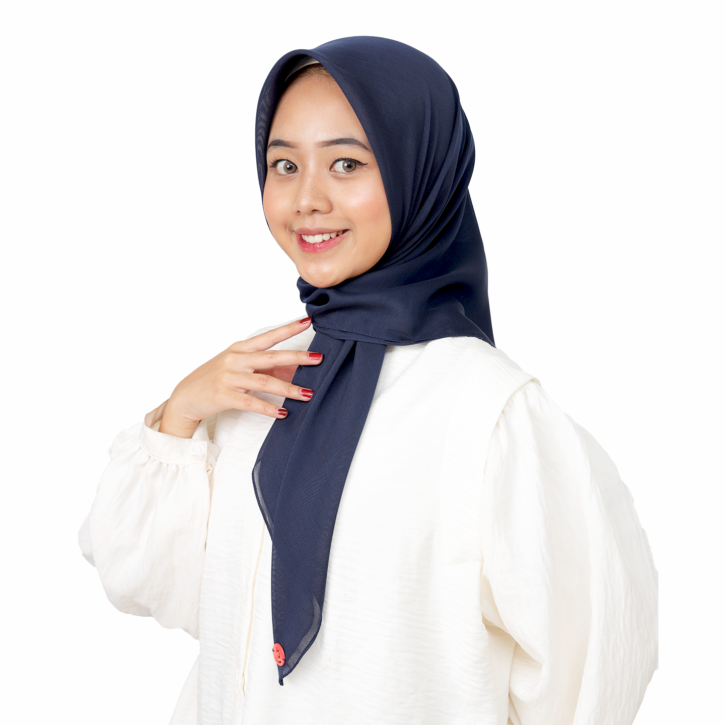 Emily Square All Fit Hijaberies - Navy