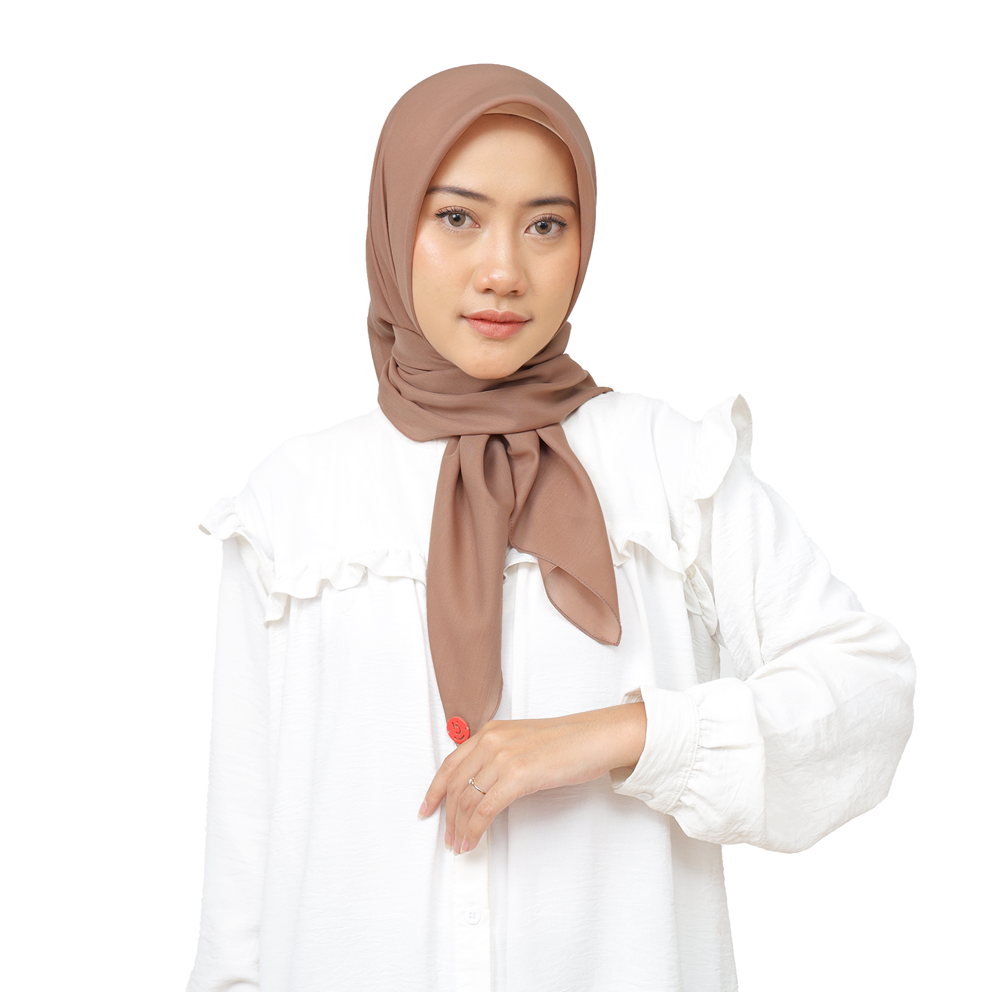 Emily Square All Fit Hijaberies - Latte