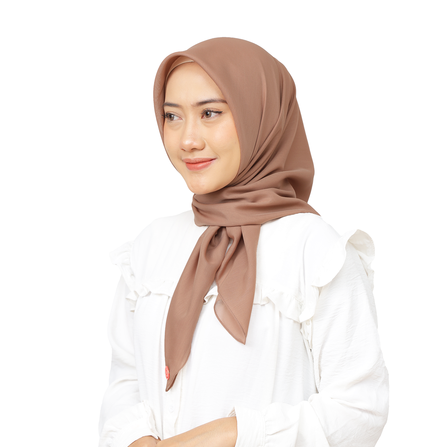 Emily Square All Fit Hijaberies - Latte