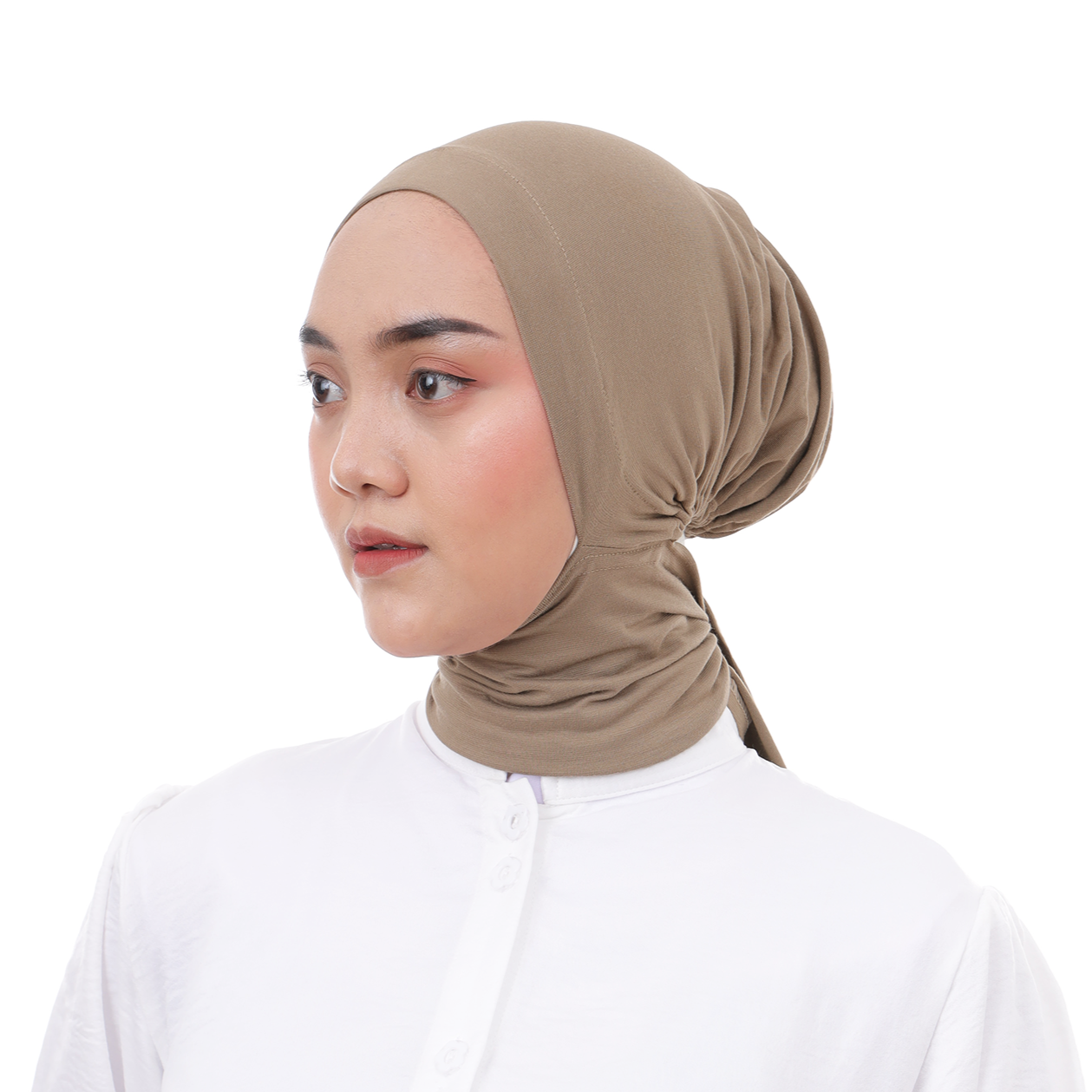 Inner Hijab Ear & Neck Cover Hijaberies - Cappucino