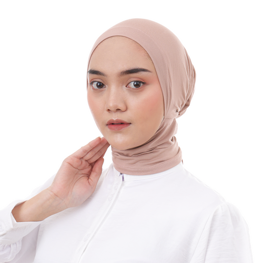 Inner Hijab Ear & Neck Cover Hijaberies - Mocca