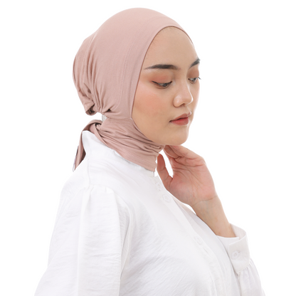 Inner Hijab Ear & Neck Cover Hijaberies - Mocca