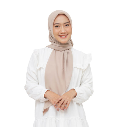 Nura Square Pollycotton Potton Premium - Mushroom Blush (Woven)